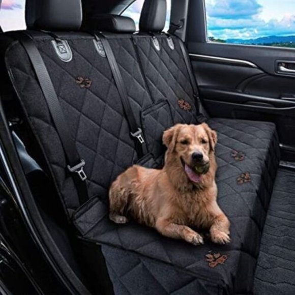 PETALAGE BENCH PET CAR SEAT COVER WATERPROOF BLACK BRAND NEW - Picture 1 of 3